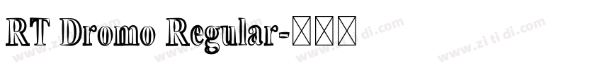 RT Dromo Regular字体转换
